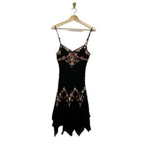 Sue Wong Black Floral Dress